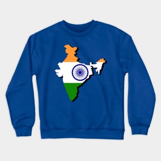 India Flag Map Crewneck Sweatshirt